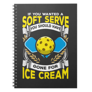 Cuaderno Funny jugador de pelota sirve deporte sarcástico