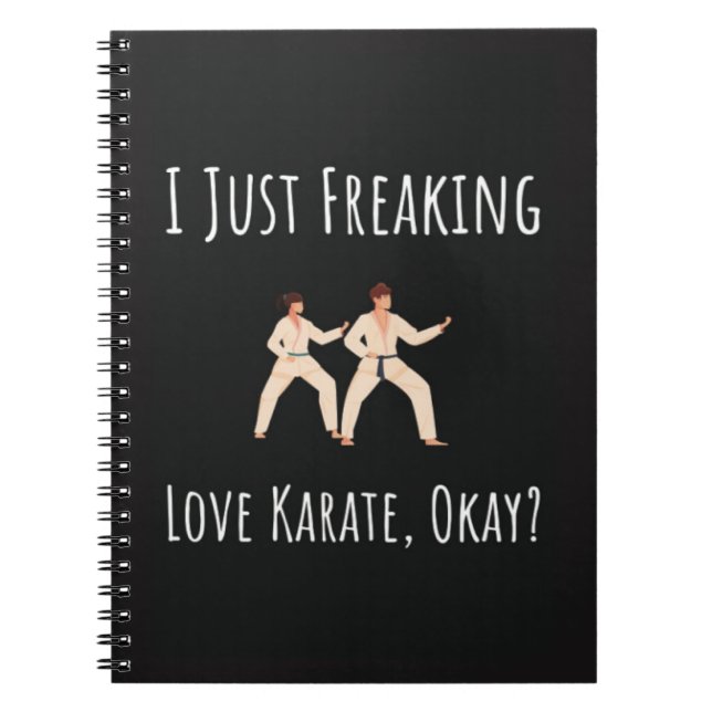 Cuaderno Funny Karate Gifts For Her Him Adult Fighter (Frente)