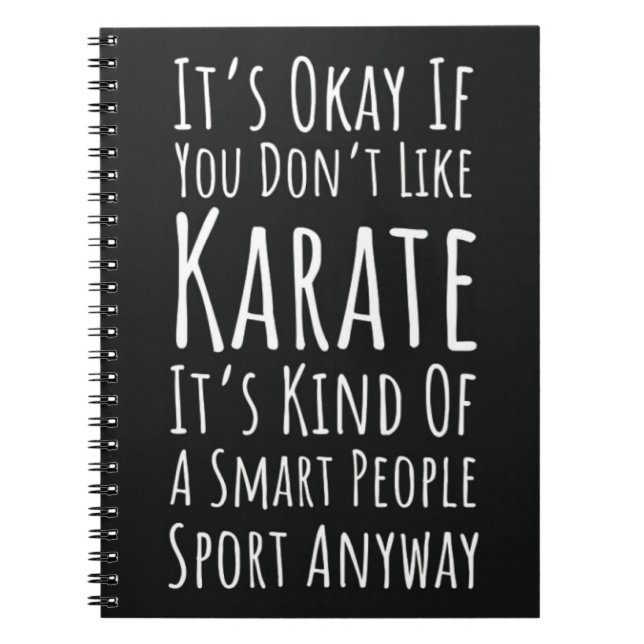 Cuaderno Funny Karate Gifts Martial Arts Humor Sarcastic (Frente)