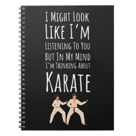 Cuaderno Funny Karate Player Gifts Sport Fighter Matial Art