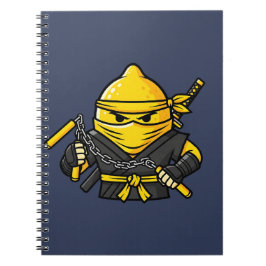 Cuaderno Funny Lemon Shinobi Ninja Nunchucks Illustration