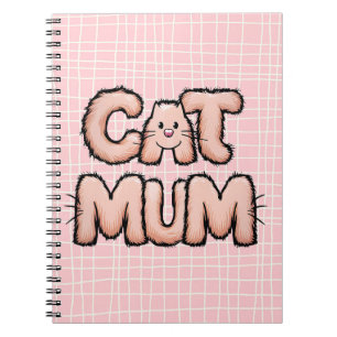 Cuaderno Funny lindo "mamá de gato" peludos susurros día de