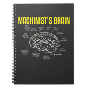 Cuaderno Funny Machinist Definition Quote Mecánico operado