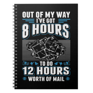 Cuaderno Funny Mailman Humor Stressful Mail Carrier Job