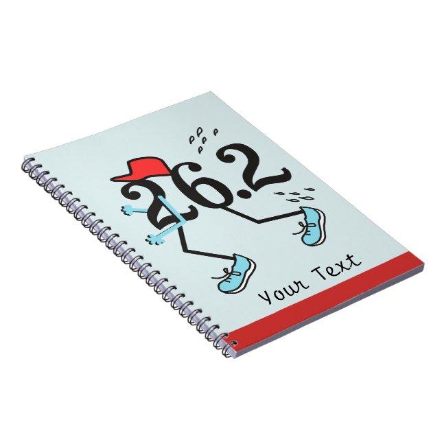 Cuaderno Funny Marathon Runner 26.2 - Regalos para corredor (Lado Derecho)