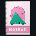 Cuaderno Funny Math Object Cute Triangle Personalized Kids<br><div class="desc">Get ready for school or surprise your favorite teacher with this funny,  adorable personalized notebook. Easily add the desired name by clicking on the "personalize this template" option. If you have any design related questions/requests,  please do not hesitate to contact us.</div>