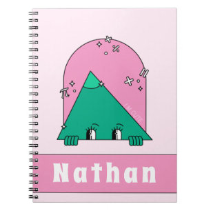Cuaderno Funny Math Object Cute Triangle Personalized Kids