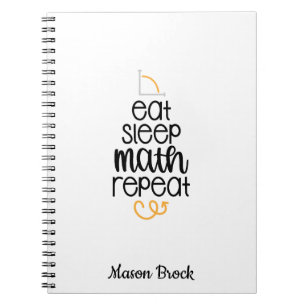 Cuaderno Funny math student school personalized gift