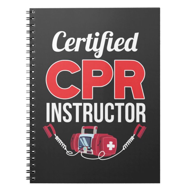 Cuaderno Funny Medical Worker, instructor de RCP certificad (Frente)