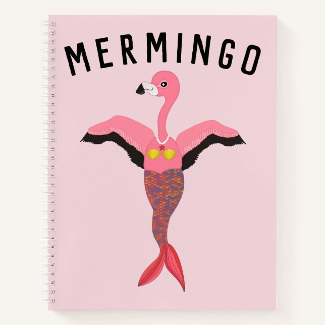Cuaderno Funny Mermingo Flamingo Mermaid Creatividad Mágica (Anverso)