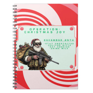 Cuaderno Funny Military/Navidades Santa