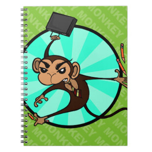 CUADERNO FUNNY MONKEY SPIRAL NOTEBOOK