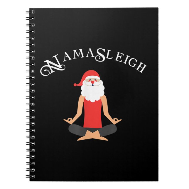 Cuaderno Funny Namasleigh Navidades Shirt Yoga Xmas Gift T (Frente)