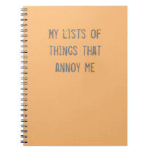 Funny Naranja "Things That Annoy Me"