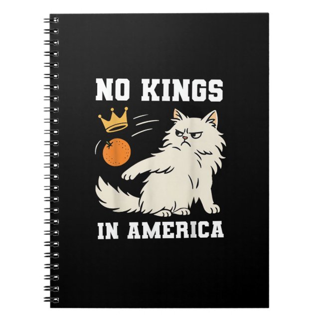 Cuaderno Funny No Kings in America Retro Classic Style (Frente)