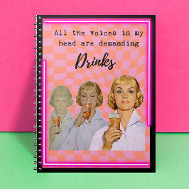 Cuaderno Funny Notebook Journal Best Friend Gift "Drinks"