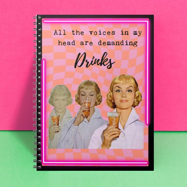 Cuaderno Funny Notebook Journal Best Friend Gift "Drinks" (Subido por el creador)
