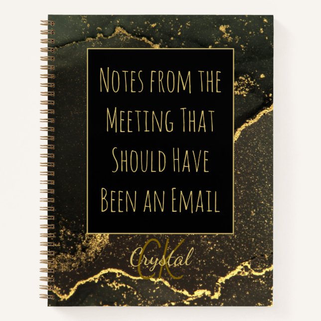 Cuaderno Funny Office humor Should Have Been an Email  (Anverso)
