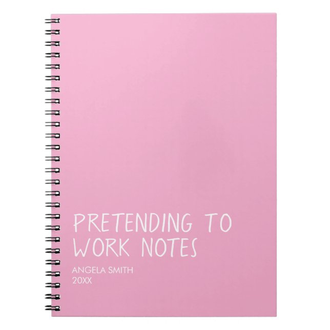 Cuaderno Funny Office Notebook, Pretending to Work Notes  (Frente)