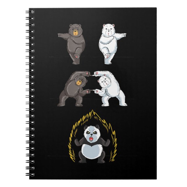 Cuaderno Funny Panda Cute Polar Bear Animal Lover (Frente)