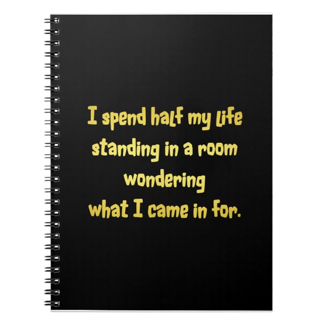 Cuaderno Funny parado en un Chiste de habitaciones (Frente)