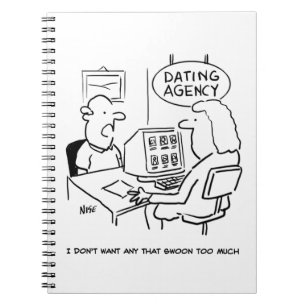 Cuaderno Funny Personalizado de hombre en una agencia de ci
