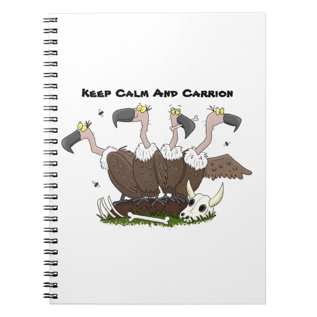 Cuaderno Funny personalizado de humor de buitres (Frente)