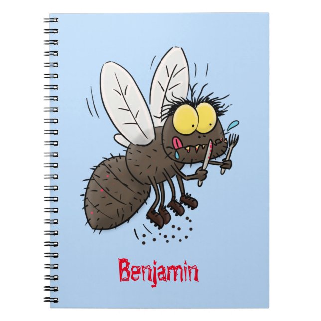 Cuaderno Funny personalizado de insectos de herradura (Frente)