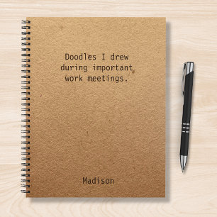 Cuaderno Funny Personalized Notes Office Meeting