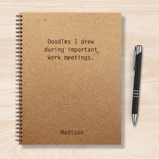 Cuaderno Funny Personalized Notes Office Meeting (Subido por el creador)
