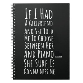 Cuaderno Funny Pianist Gifts For Men Piano Player Teen Boys