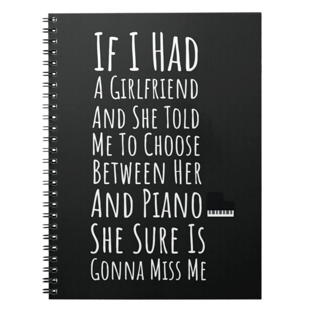 Cuaderno Funny Pianist Gifts For Men Piano Player Teen Boys (Frente)