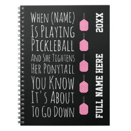 Cuaderno Funny Pickleball Gifts For Her Teen Girls Women