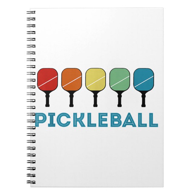 Cuaderno Funny Pickleball Retro Vintage (Frente)