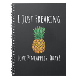 Cuaderno Funny Pineapple Gifts Fruit Cute Humor Vegan
