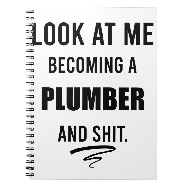 Cuaderno Funny Plumber T-Shirt Plumber Gift Shirt (Frente)