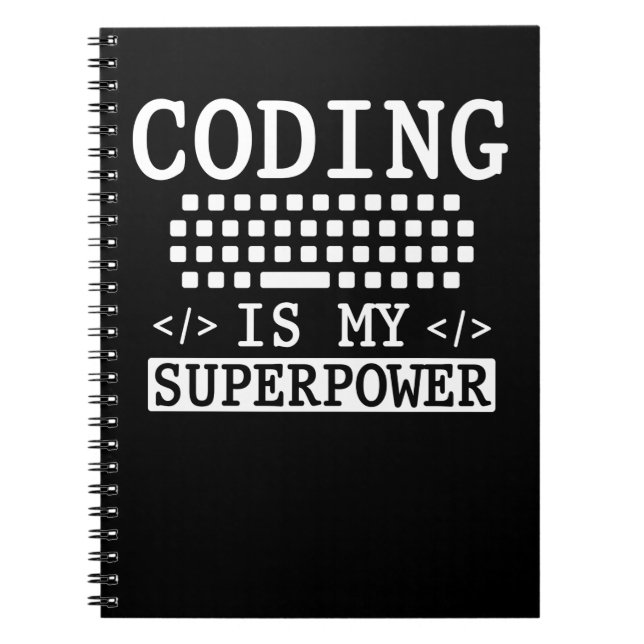 Cuaderno Funny Programador Informático Coder (Frente)