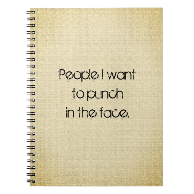 Cuaderno Funny Quote Note Keeping (Frente)