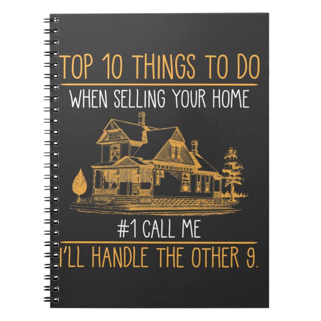 Cuaderno Funny Realtors House Seller Agente Inmobiliario (Frente)