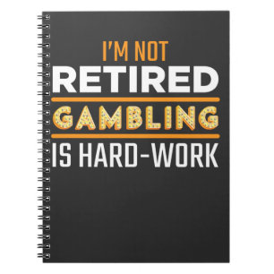 Cuaderno Funny Retirado Gambler Casino Slot Machine Player