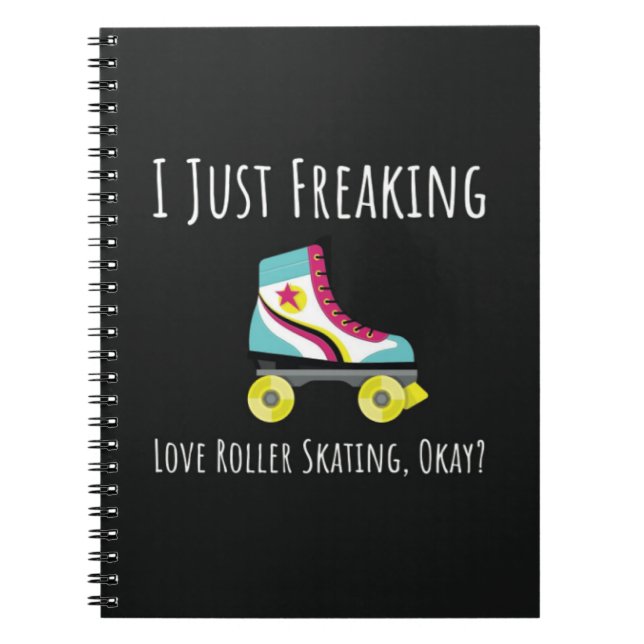 Cuaderno Funny Roller Skating Gifts Skater Skates Humor (Frente)