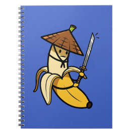 Cuaderno Funny Samurai Banana Ronin Cartoon Illustration