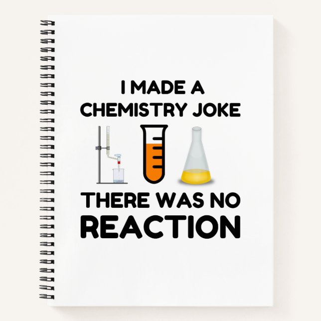 Cuaderno Funny Science lover chemistry chiste (Anverso)