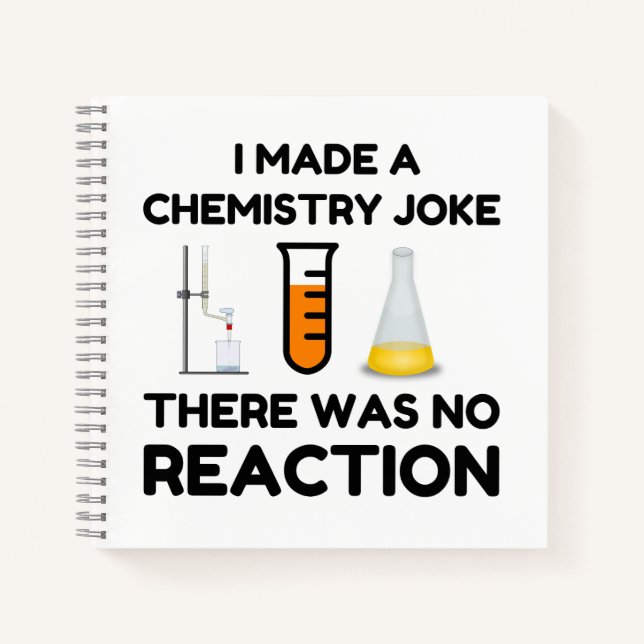 Cuaderno Funny Science lover chemistry chiste (Anverso)