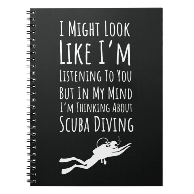 Cuaderno Funny Scuba Diving Gifts For Him Humor Snorkeling  (Frente)