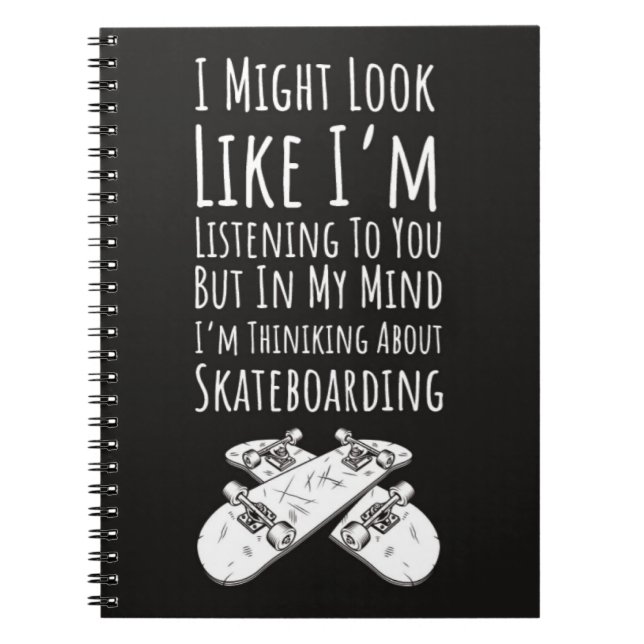 Cuaderno Funny Skater Gifts Skateboarder Sports Skating (Frente)