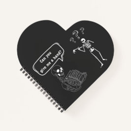 Cuaderno Funny Skeleton Pun ¿Me das la mano?