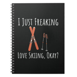 Cuaderno Funny Ski Gifts Skiing Humor Skier Winter Sports