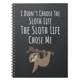 Cuaderno Funny Sloth Related Gifts Lazy Humor Tired