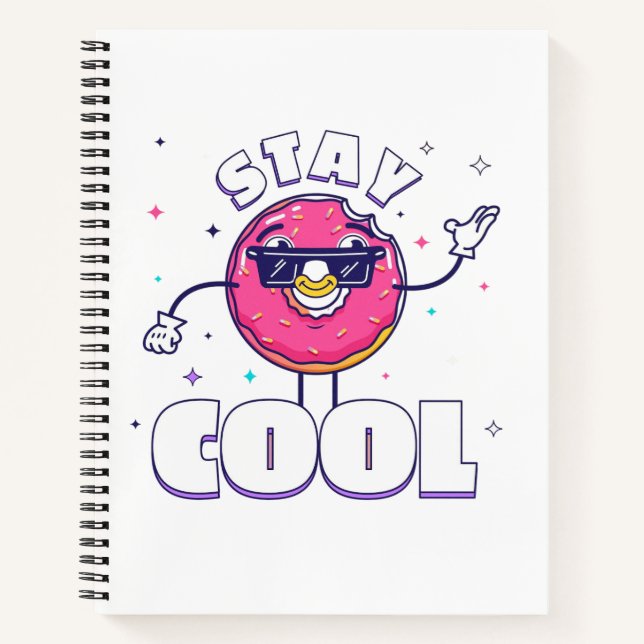 Cuaderno Funny "Stay Guay" Design con un carácter extravaga (Anverso)